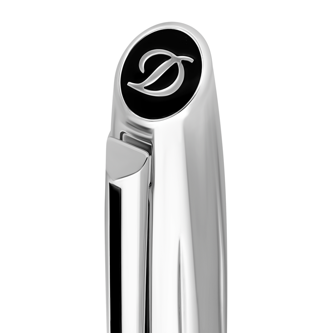 S.T. Dupont Defi Millennium Rollerball Shiny Silver & Black 4
