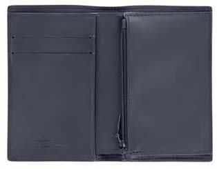 S.T. Dupont Firehead Vertical 2 Credit Card Mini Billfold & Coin Purse Blue