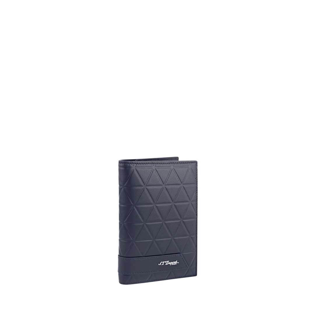S.T. Dupont Firehead Vertical 4 Credit Cards Mini Billfold Blue