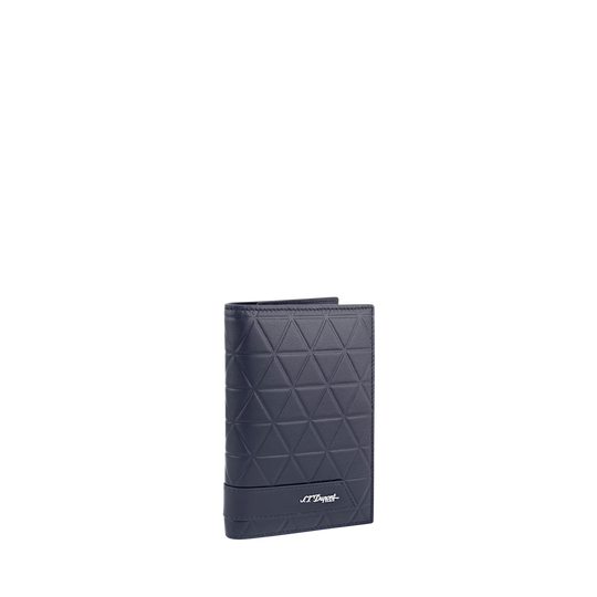 S.T. Dupont Firehead Vertical 4 Credit Cards Mini Billfold Blue