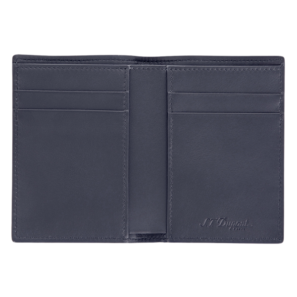 S.T. Dupont Firehead Vertical 4 Credit Cards Mini Billfold Blue 3