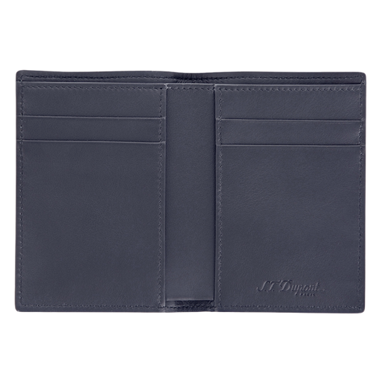 S.T. Dupont Firehead Vertical 4 Credit Cards Mini Billfold Blue 3