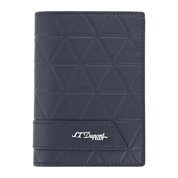 S.T. Dupont Firehead Vertical 4 Credit Cards Mini Billfold Blue 4
