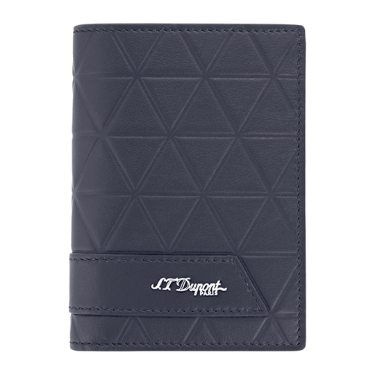 S.T. Dupont Firehead Vertical 4 Credit Cards Mini Billfold Blue 4