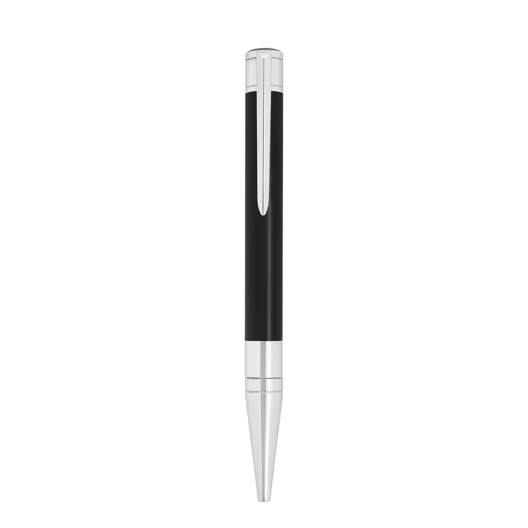 S.T. Dupont Initial Ballpoint Pen Black & Chrome
