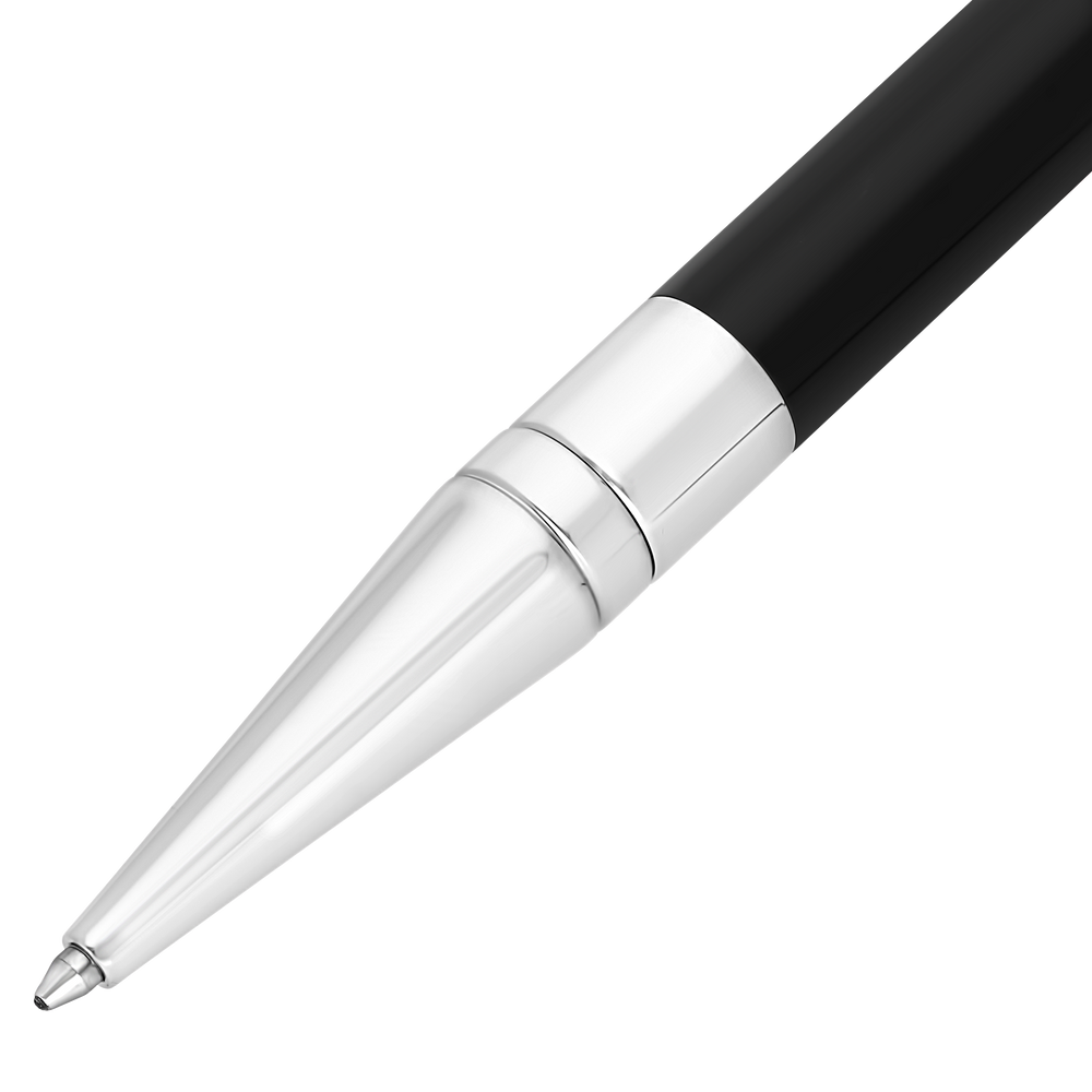 S.T. Dupont Initial Ballpoint Pen Black & Chrome 2
