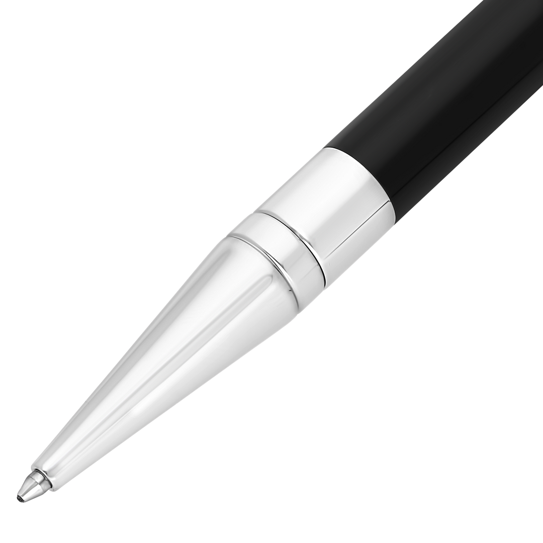 S.T. Dupont Initial Ballpoint Pen Black & Chrome 2