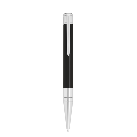 S.T. Dupont Initial Ballpoint Pen Black & Chrome 3