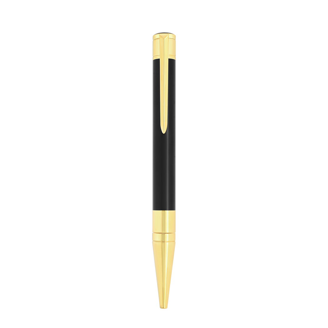 S.T. Dupont Initial Ballpoint Pen Black & Golden