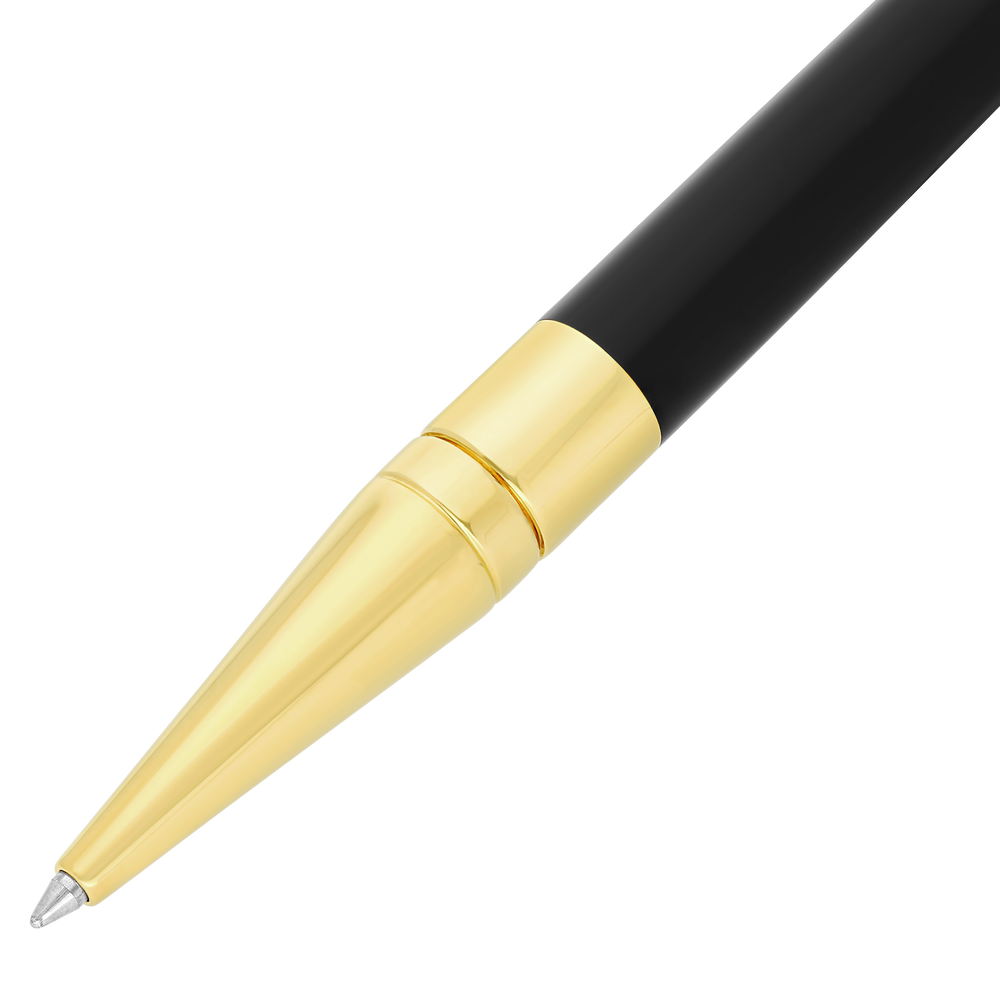 S.T. Dupont Initial Ballpoint Pen Black & Golden 2