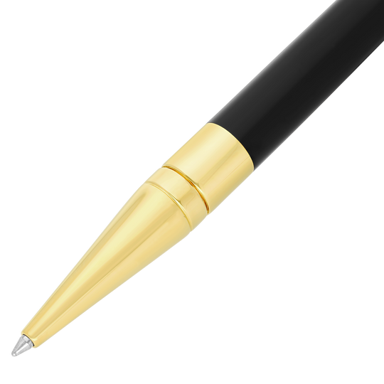 S.T. Dupont Initial Ballpoint Pen Black & Golden 2