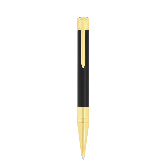 S.T. Dupont Initial Ballpoint Pen Black & Golden 3