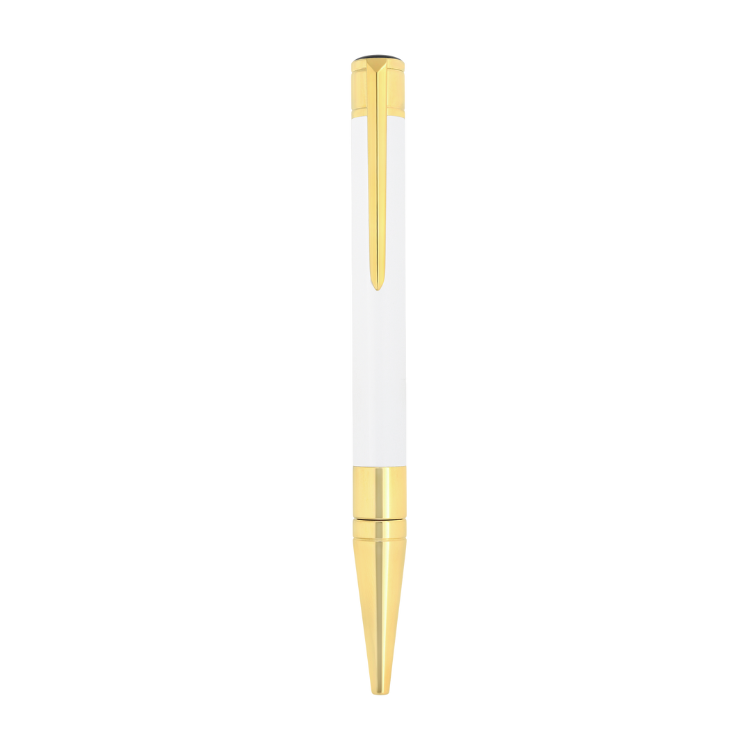 S.T. Dupont Initial Ballpoint Pen White & Golden