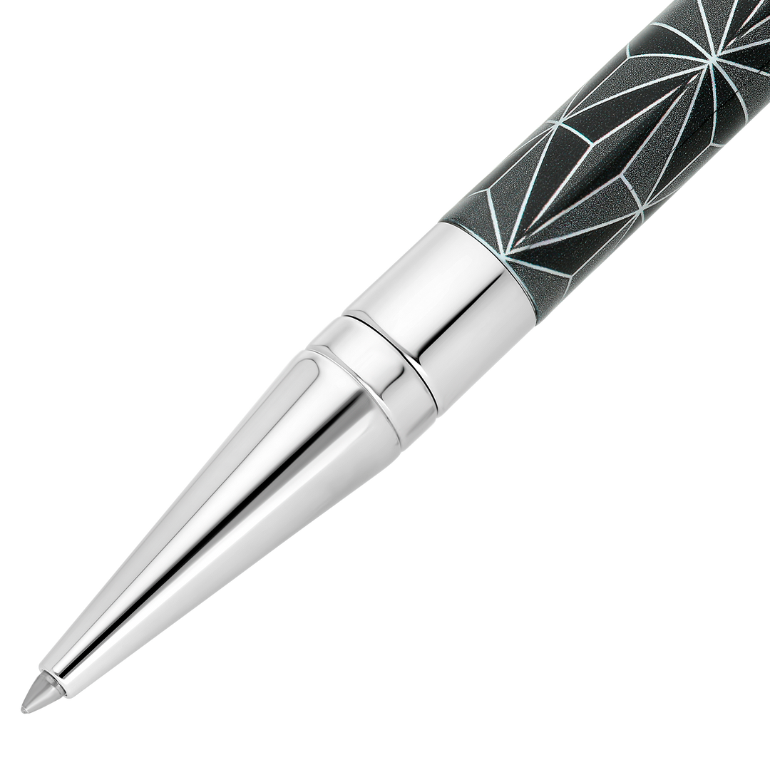 S.T. Dupont Initial Ballpoint Pen X Black & Chrome 2