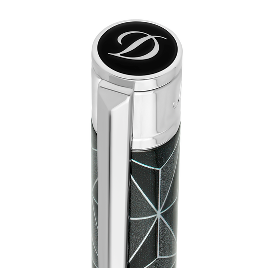 S.T. Dupont Initial Ballpoint Pen X Black & Chrome 3