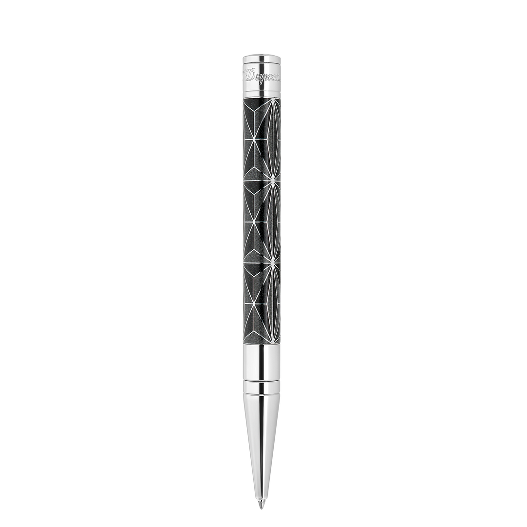 S.T. Dupont Initial Ballpoint Pen X Black & Chrome 4