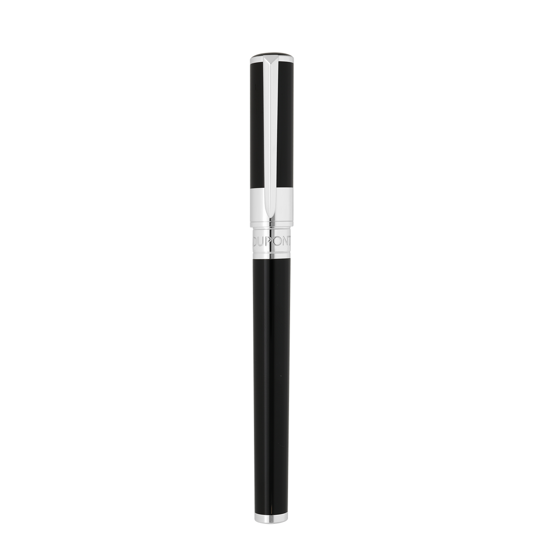 S.T. Dupont Initial Fountain Pen Black & Chrome 270200