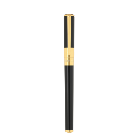 S.T. Dupont Initial Fountain Pen Black & Golden