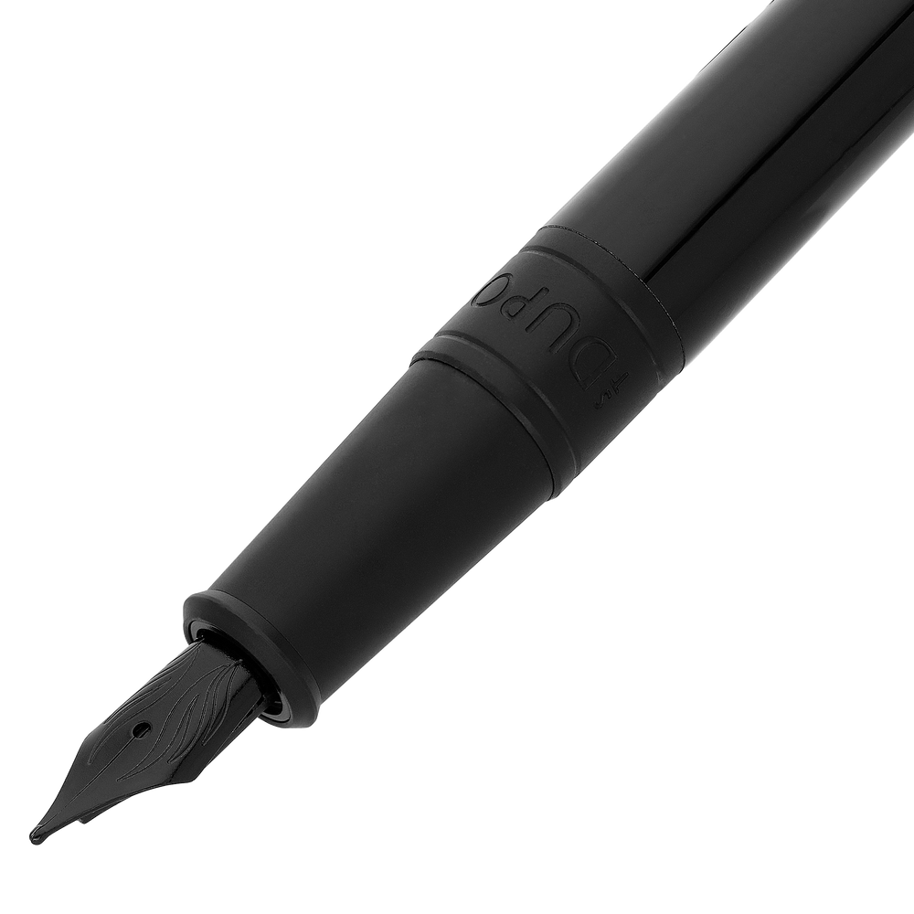 S.T. Dupont Initial Fountain Pen Black & Matte Black 2