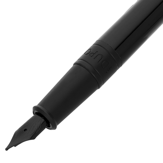 S.T. Dupont Initial Fountain Pen Black & Matte Black 2