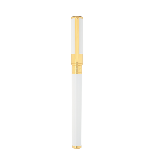 S.T. Dupont Initial Fountain Pen White & Golden