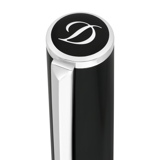 S.T. Dupont Initial Rollerball Black & Chrome 272200 4