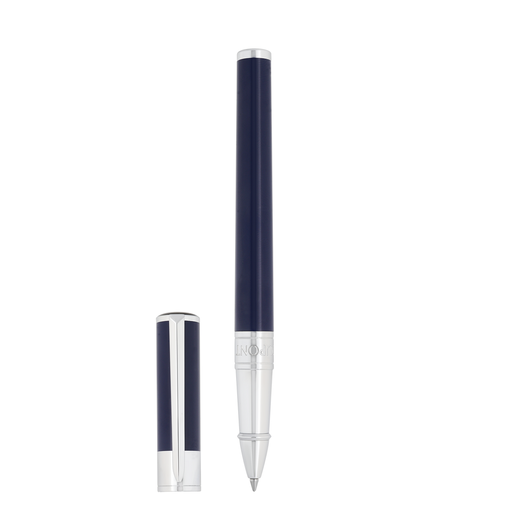 S.T. Dupont Initial Rollerball Blue & Chrome 2