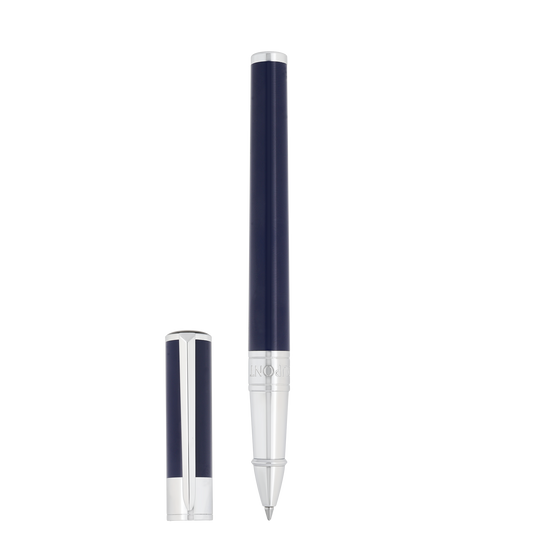 S.T. Dupont Initial Rollerball Blue & Chrome 2
