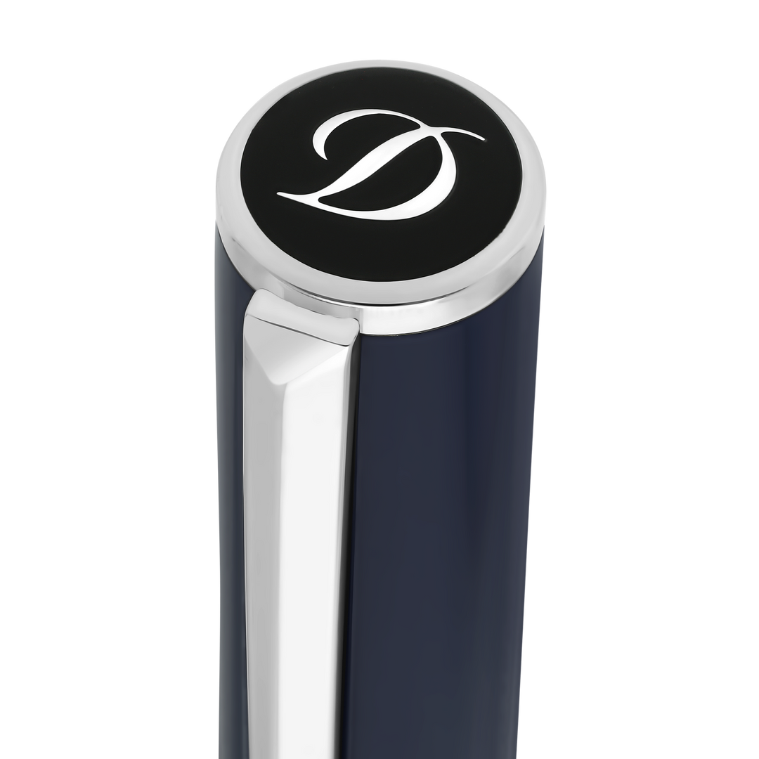 S.T. Dupont Initial Rollerball Blue & Chrome 3