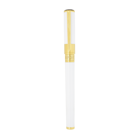 S.T. Dupont Initial Rollerball White & Golden