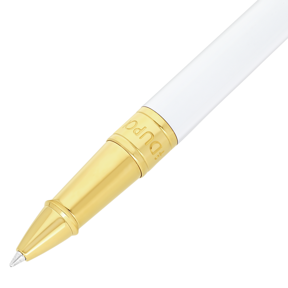 S.T. Dupont Initial Rollerball White & Golden 2