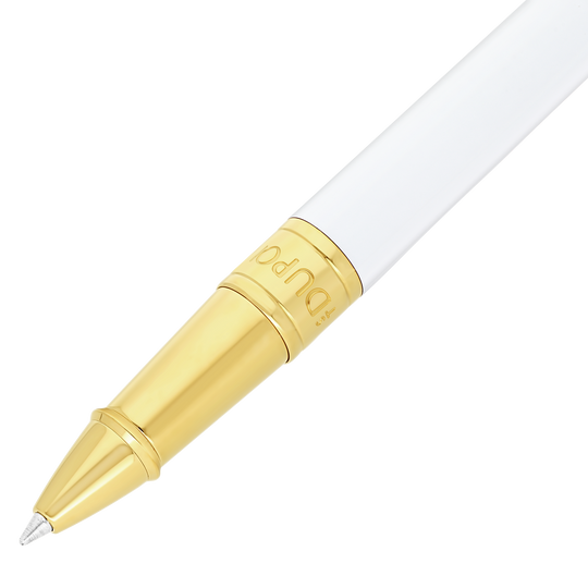 S.T. Dupont Initial Rollerball White & Golden 2