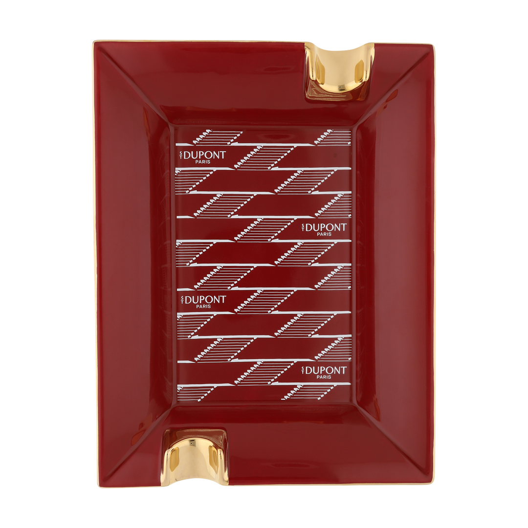 S.T. Dupont Large Ashtray Monogram 1872 Burgundy
