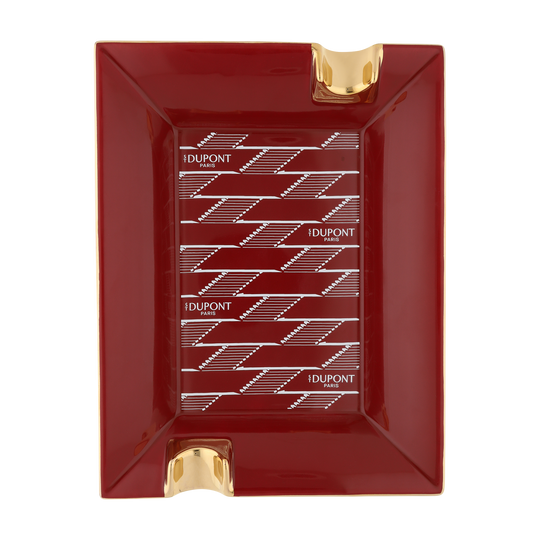 S.T. Dupont Large Ashtray Monogram 1872 Burgundy