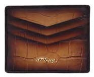 S.T. Dupont Le Grand Atelier 6 Credit Card Holder Brown