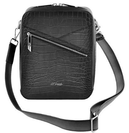 S.T. Dupont Le Grand Atelier Cigar Crossbody Bag Black Crust
