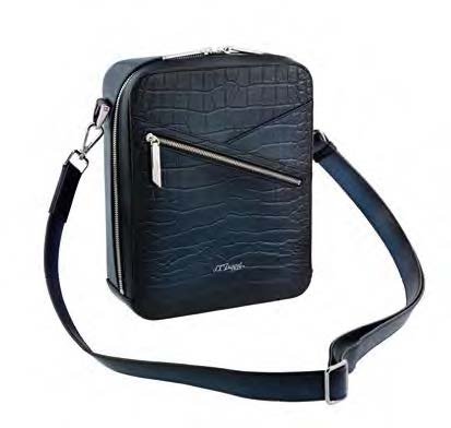 S.T. Dupont Le Grand Atelier Cigar Crossbody Bag Blue Crust