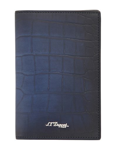 S.T. Dupont Le Grand Atelier Passport Holder Blue