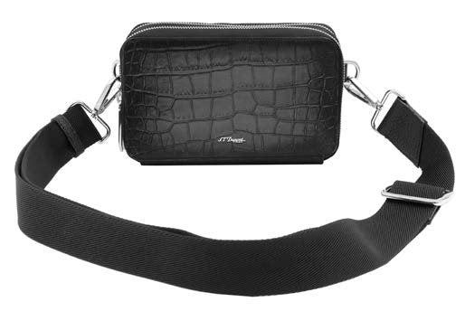 S.T. Dupont Le Grand Atelier Small Cigar Crossbody Bag Black