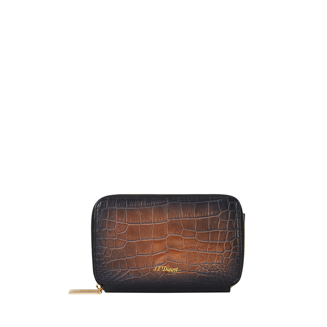 S.T. Dupont Le Grand Atelier Small Cigar Crossbody Bag Brown