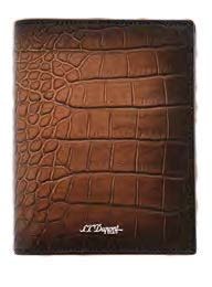 S.T. Dupont Le Grand Atelier Vertical Billfold 7 Credit Cards Brown