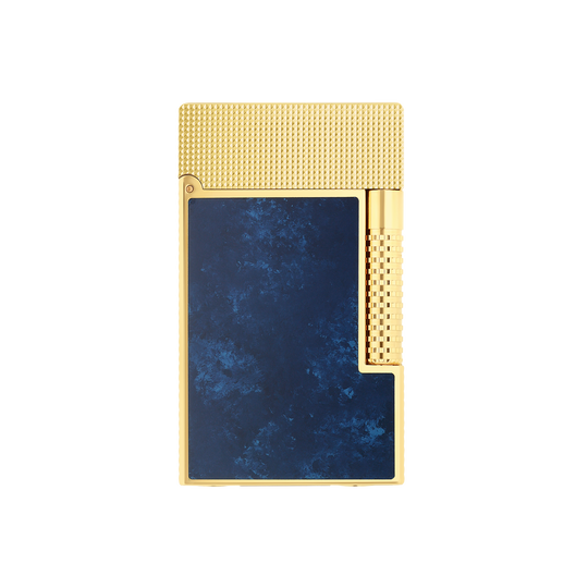 S.T. Dupont Le Grand Cling Popote Blue & Yellow Gold Lighter