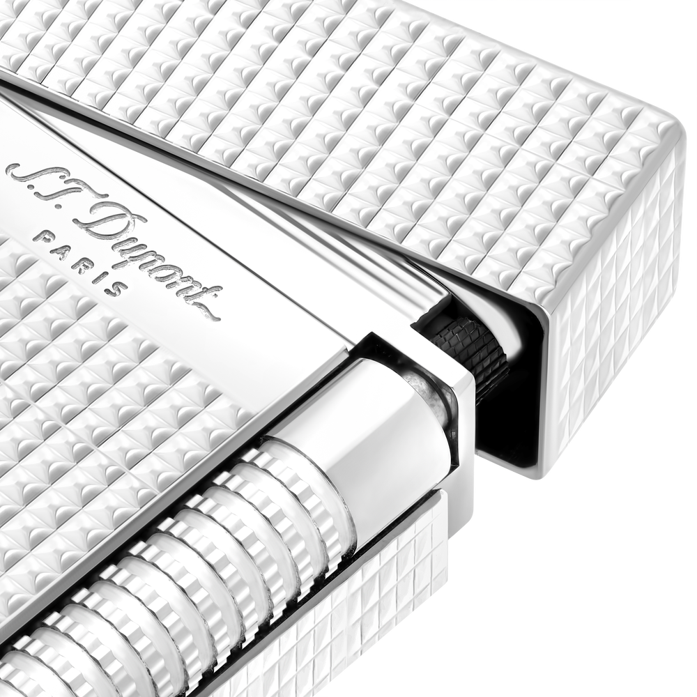 S.T. Dupont Le Grand Ping Diamond Head Palladium Lighter 2