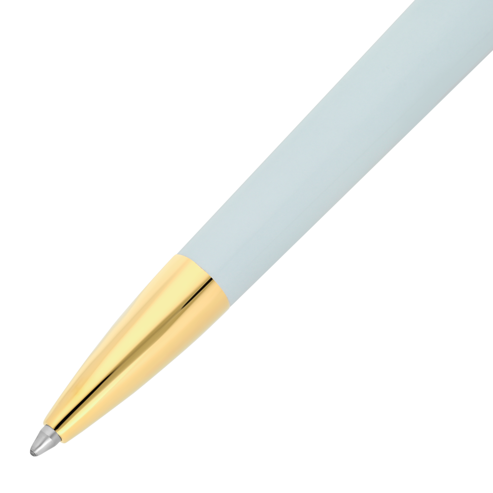 S.T. Dupont Liberté White Lacquer & Golden Ballpoint Pen 2
