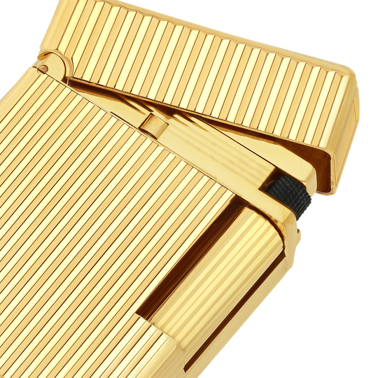 S.T. Dupont Line 1 Vertical Lines Yellow Gold Lighter