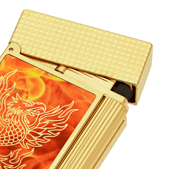 S.T. Dupont Line 2 85th Anniversary Gold Lighter view 2