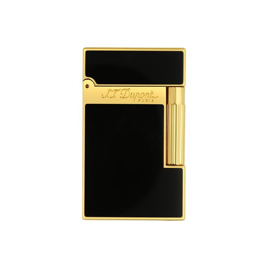 S.T. Dupont Line 2 Black Lacquer & Yellow Gold Lighter