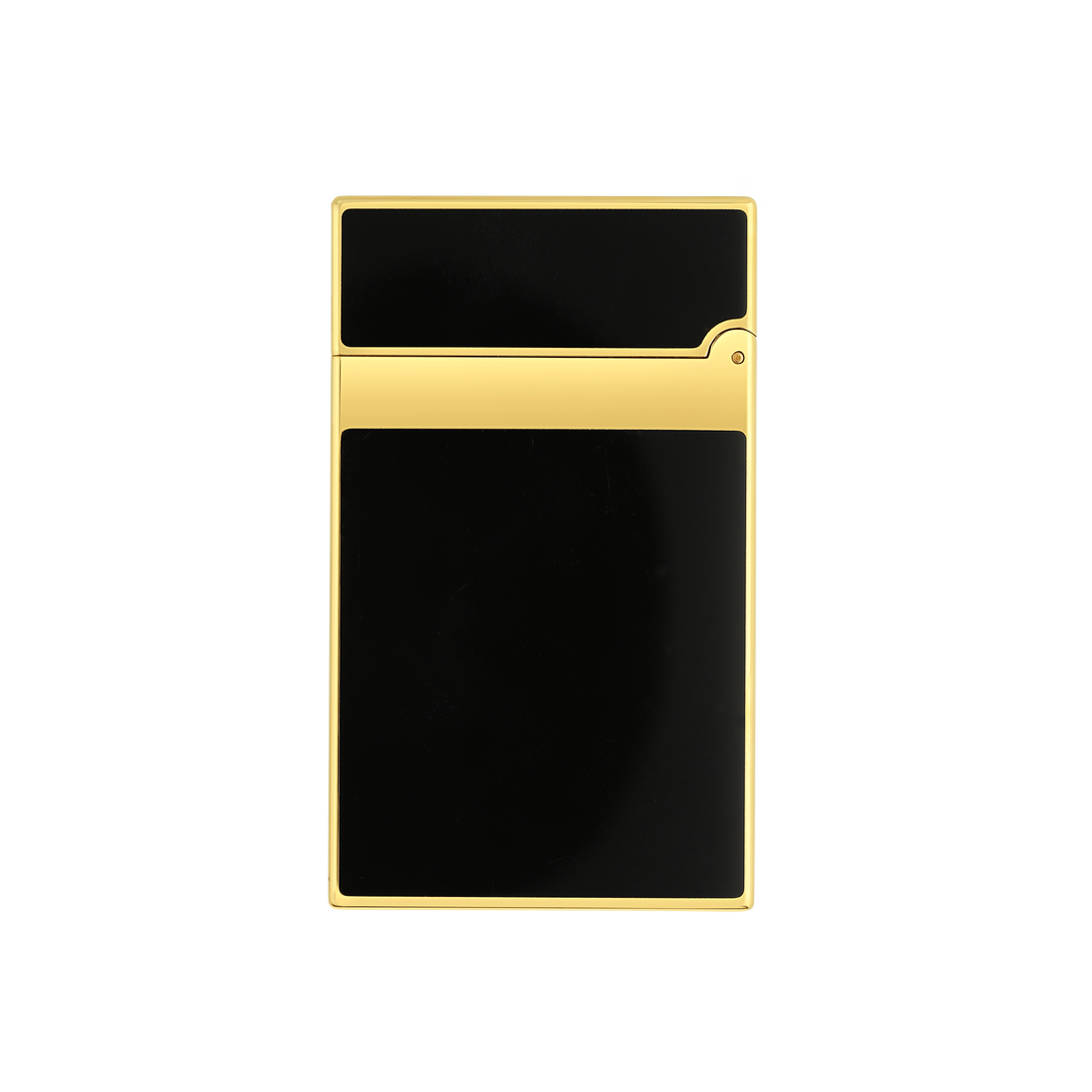 S.T. Dupont Line 2 Black Lacquer & Yellow Gold Lighter 3