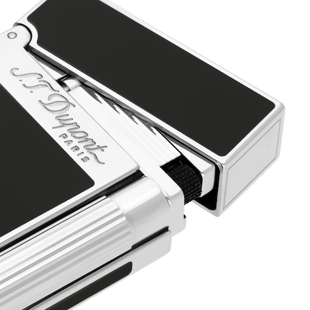S.T. Dupont Line 2 Black & Palladium Lacquer Lighter 2