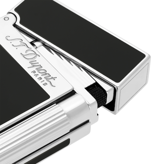 S.T. Dupont Line 2 Black & Palladium Lacquer Lighter 2